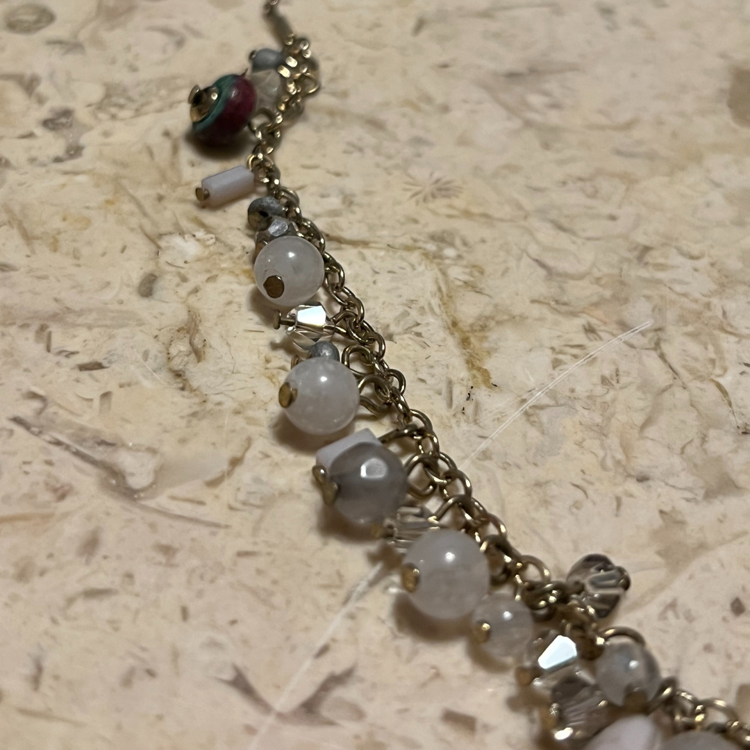 Dainty Dangle Bead Necklace